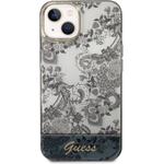 Guess PC/TPU Toile De Jouy zadný kryt pre iPhone 14 Plus, sivý