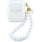 Guess Pearl Strap TWS, bezdrôtové slúchadlá, biele