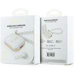 Guess Pearl Strap TWS, bezdrôtové slúchadlá, biele
