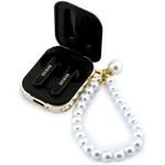 Guess Pearl Strap TWS, bezdrôtové slúchadlá, čierne