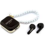 Guess Pearl Strap TWS, bezdrôtové slúchadlá, čierne