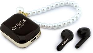Guess Pearl Strap TWS, bezdrôtové slúchadlá, čierne