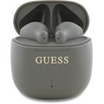 Guess Printed Classic Logo TWS, bezdrôtové slúchadlá, sivo-hnedé