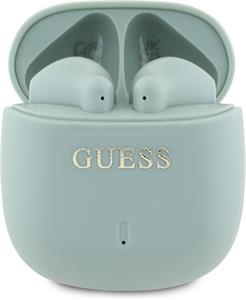 Guess Printed Classic Logo TWS, bezdrôtové slúchadlá, zelené