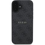 Guess PU 4G Classic Logo MagSafe kryt pre iPhone 16 Plus, čierny