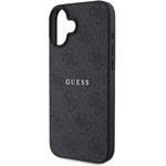 Guess PU 4G Classic Logo MagSafe kryt pre iPhone 16 Plus, čierny