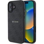 Guess PU 4G Classic Logo MagSafe kryt pre iPhone 16 Plus, čierny