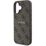 Guess PU 4G Classic Logo MagSafe kryt pre iPhone 16 Plus, hnedý