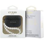 Guess PU 4G Classic Logo Pearl Strap puzdro pre AirPods Pro 3, čierne
