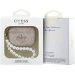 Guess PU 4G Classic Logo Pearl Strap puzdro pre AirPods Pro, ružové