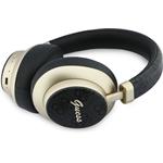 Guess PU 4G Gold Script Metal Logo ENC, bezdrôtové slúchadlá, čierne
