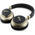Guess PU 4G Gold Script Metal Logo ENC, bezdrôtové slúchadlá, čierne