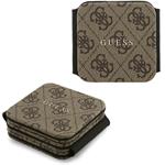 Guess PU 4G MagSafe bezdrôtová nabíjačka 3v1, hnedá