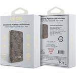 Guess PU 4G MagSafe Powerbanka 5000mAh, hnedá
