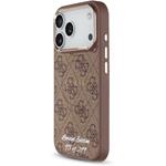 Guess PU 4G MagSafe Strap Limited Edition 299 kryt pre iPhone 17 Pro, hnedý