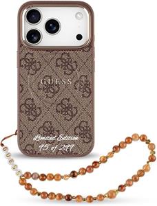 Guess PU 4G MagSafe Strap Limited Edition 299 kryt pre iPhone 17 Pro, hnedý