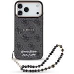 Guess PU 4G MagSafe Strap Limited Edition 299 kryt pre iPhone 17 Pro Max, čierny