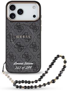 Guess PU 4G MagSafe Strap Limited Edition 299 kryt pre iPhone 17 Pro Max, čierny