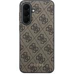 Guess PU 4G Metal Classic Logo kryt pre Samsung Galaxy A37, hnedý
