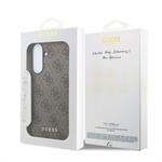Guess PU 4G Metal Classic Logo kryt pre Samsung Galaxy A37, hnedý
