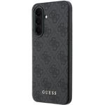 Guess PU 4G Metal Classic Logo kryt pre Samsung Galaxy A37, sivý