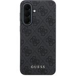 Guess PU 4G Metal Classic Logo kryt pre Samsung Galaxy A37, sivý