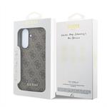 Guess PU 4G Metal Classic Logo kryt pre Samsung Galaxy A57, hnedý