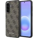 Guess PU 4G Metal Classic Logo kryt pre Samsung Galaxy A57, hnedý