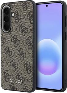Guess PU 4G Metal Classic Logo kryt pre Samsung Galaxy A57, hnedý