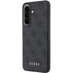 Guess PU 4G Metal Classic Logo kryt pre Samsung Galaxy A57, sivý