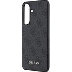 Guess PU 4G Metal Classic Logo kryt pre Samsung Galaxy A57, sivý