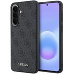 Guess PU 4G Metal Classic Logo kryt pre Samsung Galaxy A57, sivý