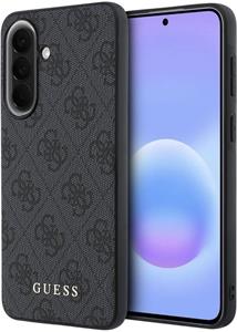 Guess PU 4G Metal Classic Logo kryt pre Samsung Galaxy A57, sivý