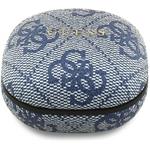 Guess PU 4G Metal Logo ENC TWS, bezdrôtové slúchadlá, modré