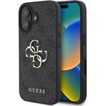 Guess PU 4G Metal Logo kryt pre iPhone 16 Plus, sivý