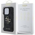 Guess PU 4G Metal Logo kryt pre iPhone 16 Pro Max, sivý