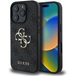 Guess PU 4G Metal Logo kryt pre iPhone 16 Pro Max, sivý