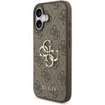 Guess PU 4G Metal Logo kryt pre iPhone 17, hnedý