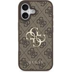 Guess PU 4G Metal Logo kryt pre iPhone 17, hnedý