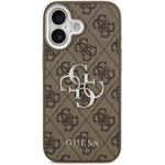 Guess PU 4G Metal Logo kryt pre iPhone 17, hnedý