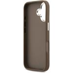 Guess PU 4G Metal Logo kryt pre iPhone 17, hnedý