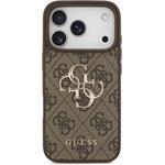 Guess PU 4G Metal Logo kryt pre iPhone 17 Pro, hnedý