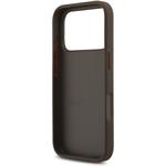 Guess PU 4G Metal Logo kryt pre iPhone 17 Pro, hnedý