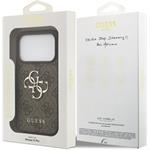 Guess PU 4G Metal Logo kryt pre iPhone 17 Pro, hnedý
