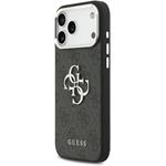 Guess PU 4G Metal Logo kryt pre iPhone 17 Pro Max, čierny