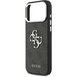 Guess PU 4G Metal Logo kryt pre iPhone 17 Pro Max, čierny