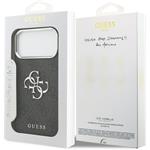 Guess PU 4G Metal Logo kryt pre iPhone 17 Pro Max, čierny