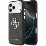 Guess PU 4G Metal Logo kryt pre iPhone 17 Pro Max, čierny