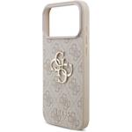 Guess PU 4G Metal Logo kryt pre iPhone 17 Pro Max, ružový