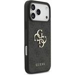 Guess PU 4G Metal Logo kryt pre iPhone 17 Pro Max, sivý